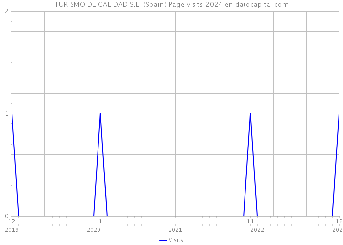 TURISMO DE CALIDAD S.L. (Spain) Page visits 2024 