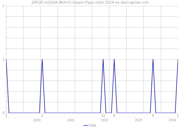 JORGE LAGUNA BRAVO (Spain) Page visits 2024 