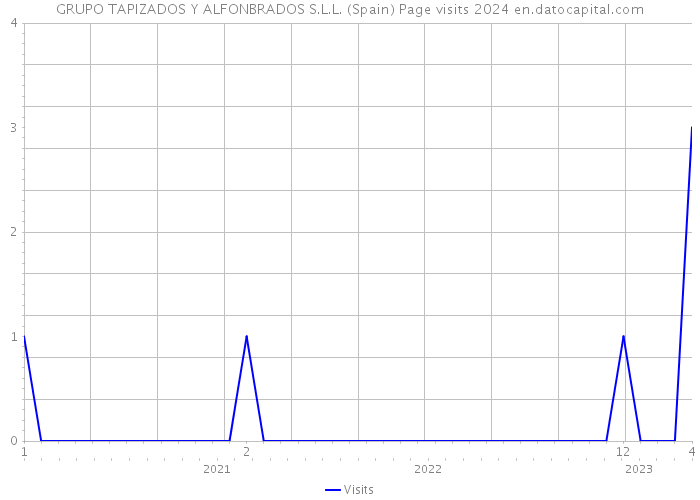 GRUPO TAPIZADOS Y ALFONBRADOS S.L.L. (Spain) Page visits 2024 