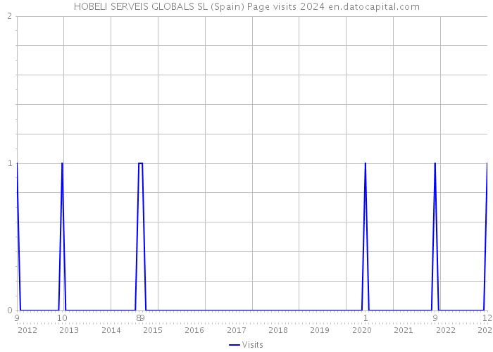 HOBELI SERVEIS GLOBALS SL (Spain) Page visits 2024 