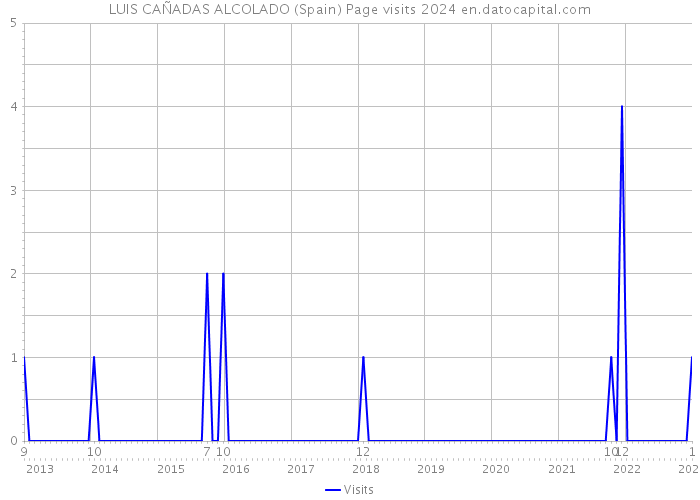 LUIS CAÑADAS ALCOLADO (Spain) Page visits 2024 