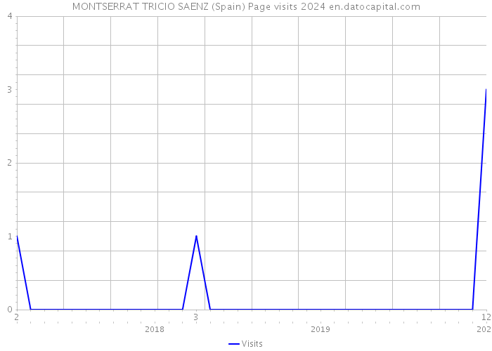 MONTSERRAT TRICIO SAENZ (Spain) Page visits 2024 