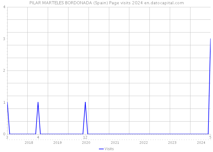 PILAR MARTELES BORDONADA (Spain) Page visits 2024 