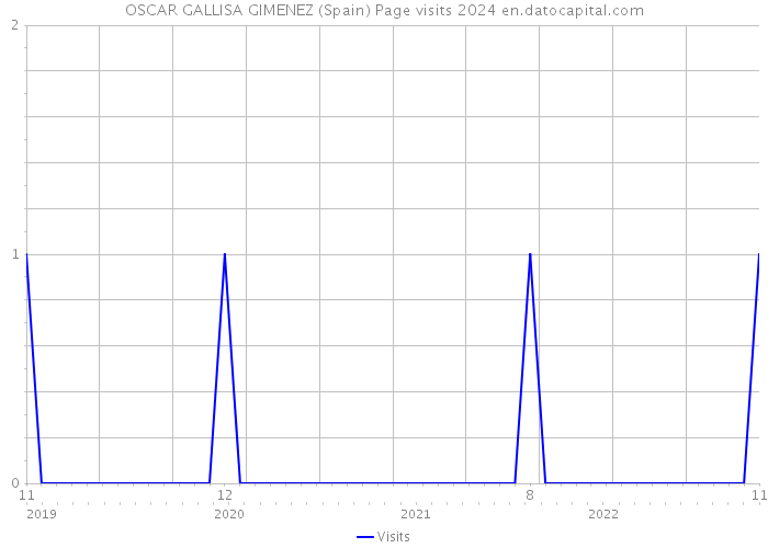 OSCAR GALLISA GIMENEZ (Spain) Page visits 2024 