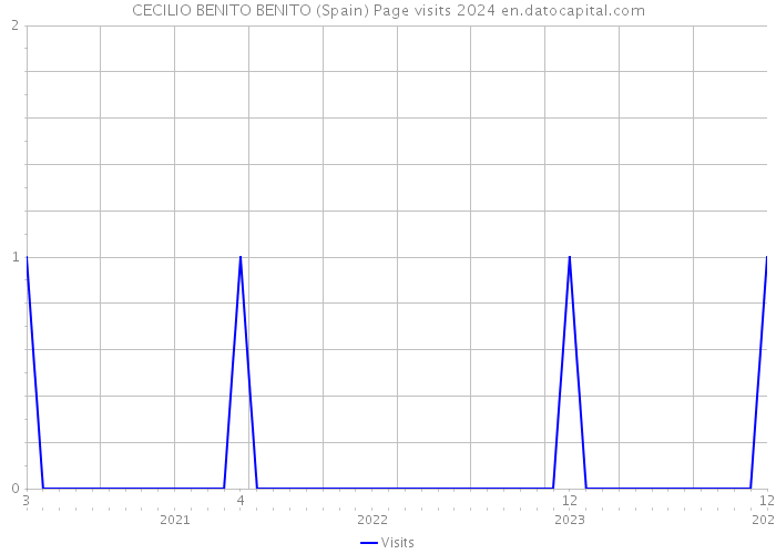 CECILIO BENITO BENITO (Spain) Page visits 2024 