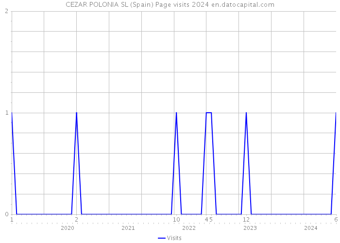 CEZAR POLONIA SL (Spain) Page visits 2024 