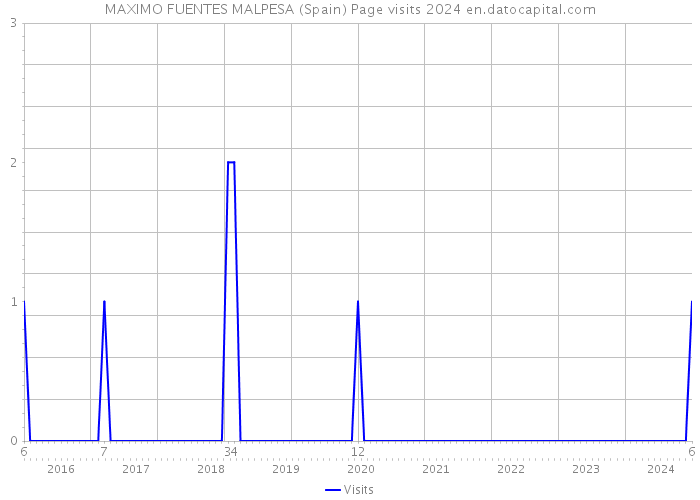 MAXIMO FUENTES MALPESA (Spain) Page visits 2024 