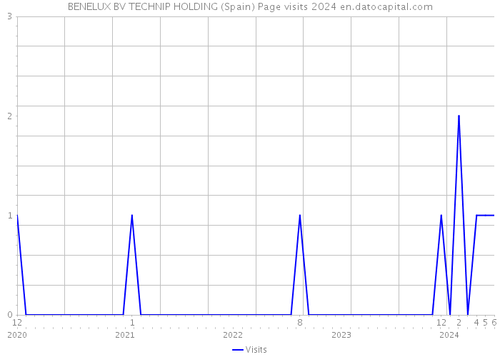 BENELUX BV TECHNIP HOLDING (Spain) Page visits 2024 