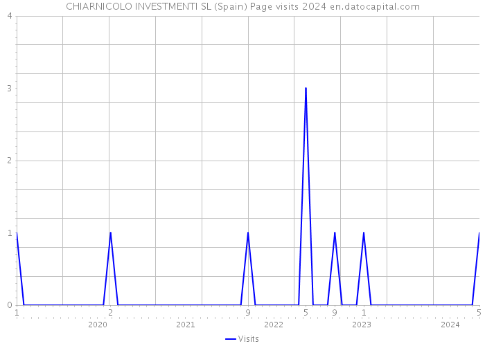 CHIARNICOLO INVESTMENTI SL (Spain) Page visits 2024 