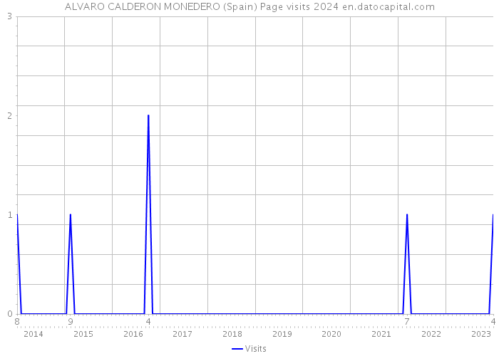 ALVARO CALDERON MONEDERO (Spain) Page visits 2024 