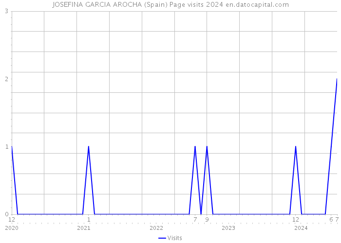 JOSEFINA GARCIA AROCHA (Spain) Page visits 2024 