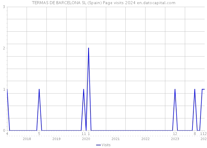 TERMAS DE BARCELONA SL (Spain) Page visits 2024 