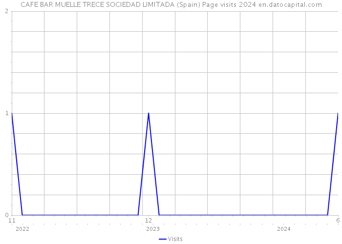 CAFE BAR MUELLE TRECE SOCIEDAD LIMITADA (Spain) Page visits 2024 