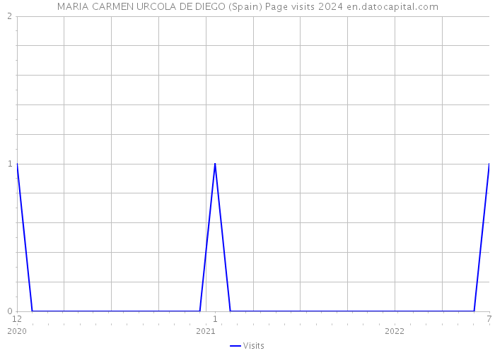 MARIA CARMEN URCOLA DE DIEGO (Spain) Page visits 2024 