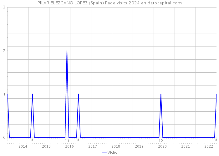 PILAR ELEZCANO LOPEZ (Spain) Page visits 2024 