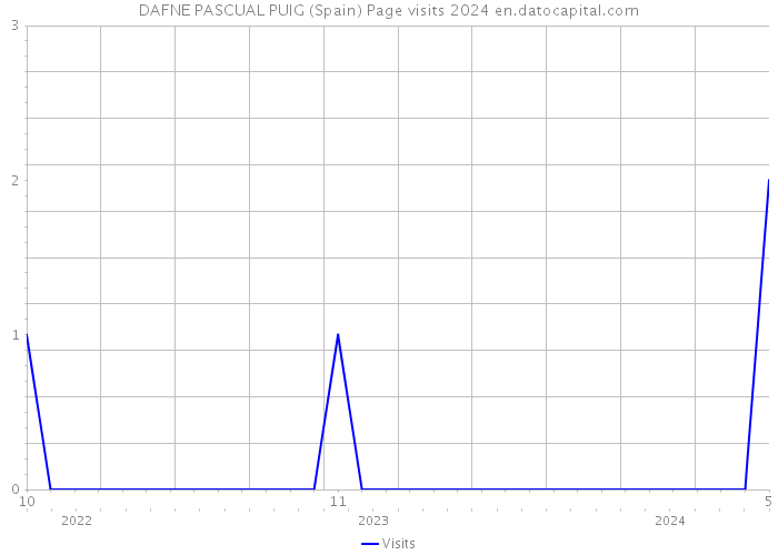 DAFNE PASCUAL PUIG (Spain) Page visits 2024 