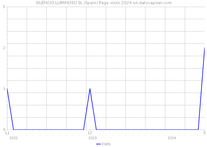 SILENCIO LUMINOSO SL (Spain) Page visits 2024 