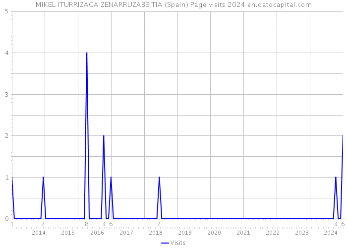 MIKEL ITURRIZAGA ZENARRUZABEITIA (Spain) Page visits 2024 