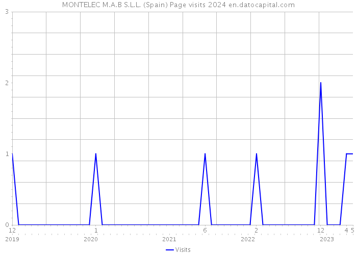 MONTELEC M.A.B S.L.L. (Spain) Page visits 2024 