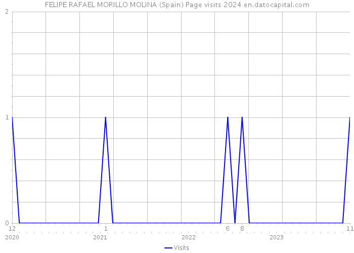FELIPE RAFAEL MORILLO MOLINA (Spain) Page visits 2024 