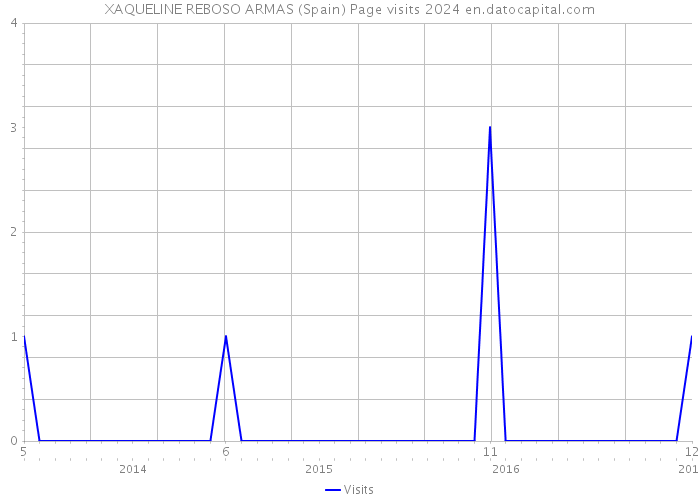 XAQUELINE REBOSO ARMAS (Spain) Page visits 2024 