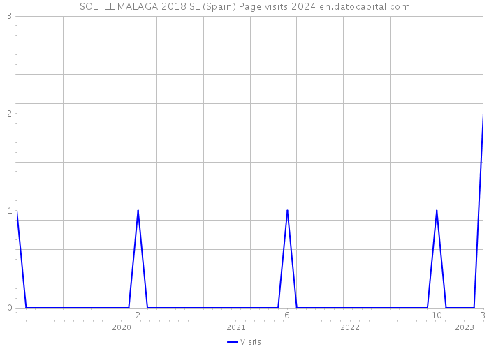 SOLTEL MALAGA 2018 SL (Spain) Page visits 2024 