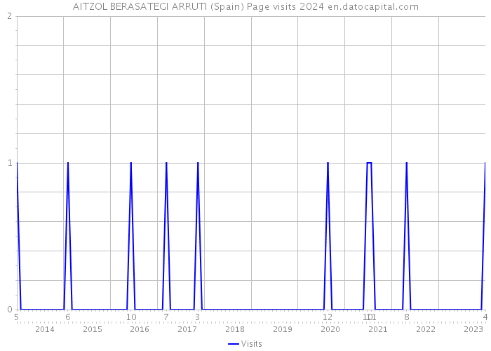 AITZOL BERASATEGI ARRUTI (Spain) Page visits 2024 