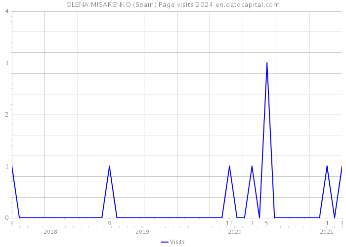 OLENA MISARENKO (Spain) Page visits 2024 