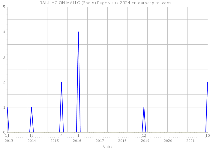 RAUL ACION MALLO (Spain) Page visits 2024 