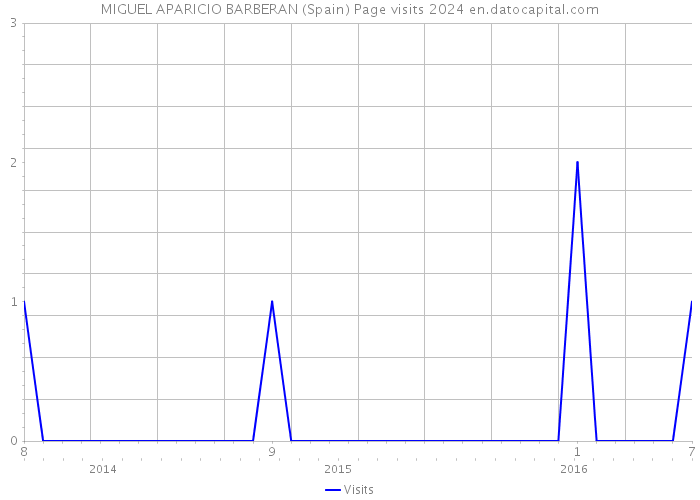 MIGUEL APARICIO BARBERAN (Spain) Page visits 2024 