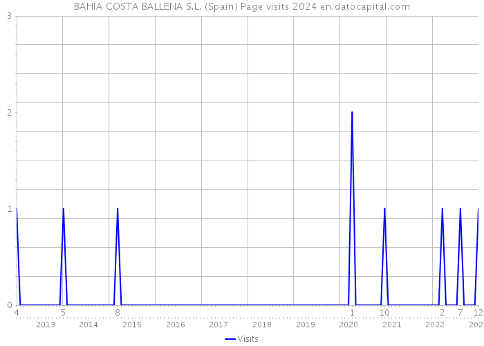 BAHIA COSTA BALLENA S.L. (Spain) Page visits 2024 