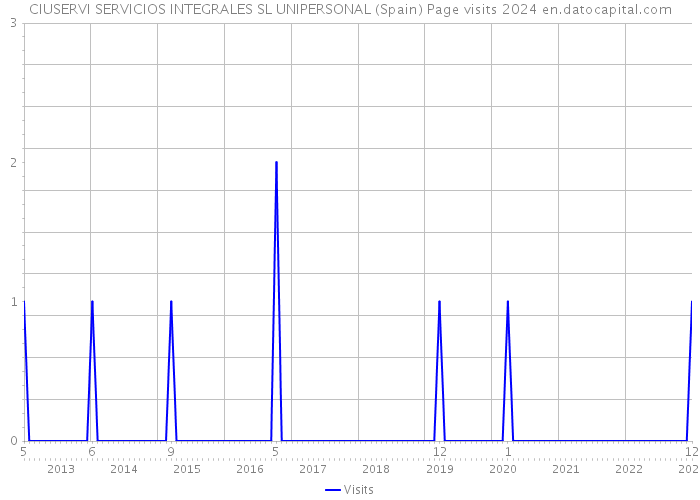 CIUSERVI SERVICIOS INTEGRALES SL UNIPERSONAL (Spain) Page visits 2024 