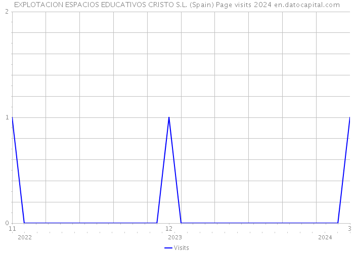 EXPLOTACION ESPACIOS EDUCATIVOS CRISTO S.L. (Spain) Page visits 2024 
