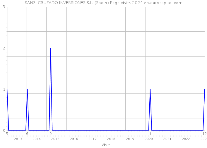 SANZ-CRUZADO INVERSIONES S.L. (Spain) Page visits 2024 