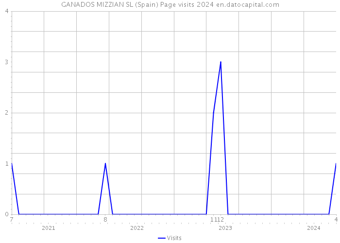 GANADOS MIZZIAN SL (Spain) Page visits 2024 