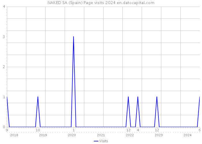 NAKED SA (Spain) Page visits 2024 