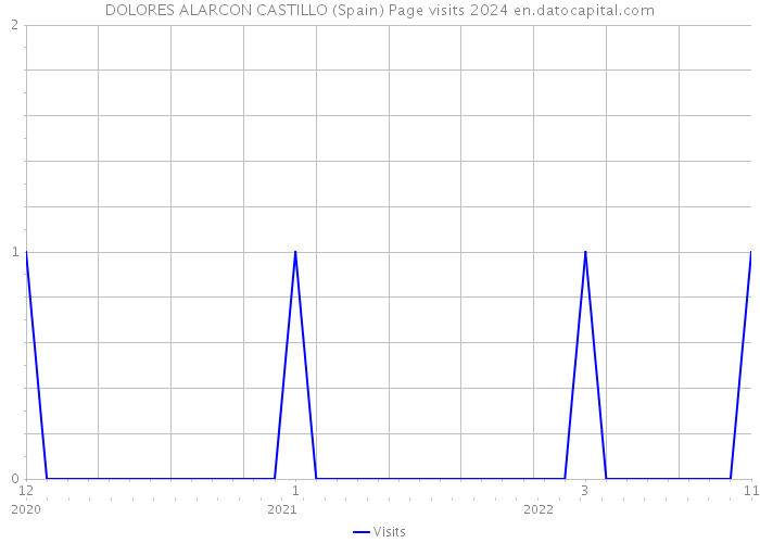 DOLORES ALARCON CASTILLO (Spain) Page visits 2024 