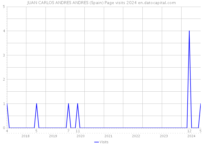 JUAN CARLOS ANDRES ANDRES (Spain) Page visits 2024 