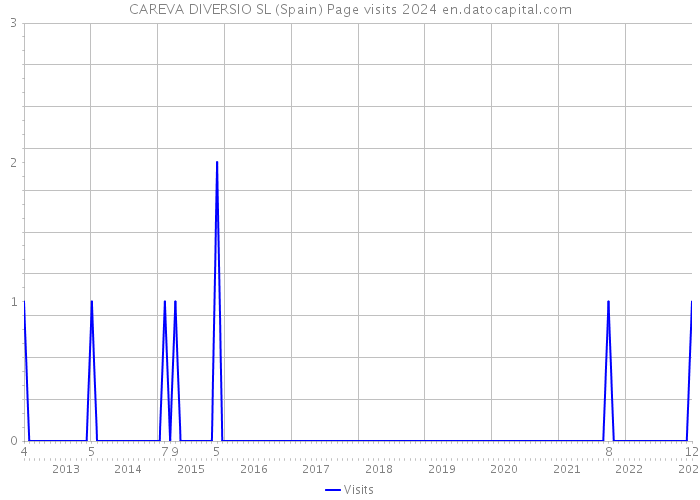CAREVA DIVERSIO SL (Spain) Page visits 2024 
