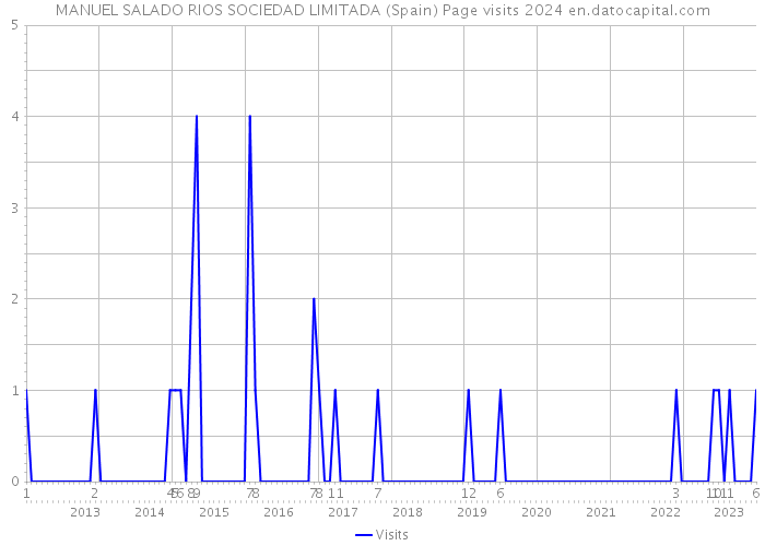 MANUEL SALADO RIOS SOCIEDAD LIMITADA (Spain) Page visits 2024 