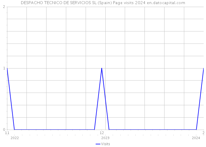 DESPACHO TECNICO DE SERVICIOS SL (Spain) Page visits 2024 