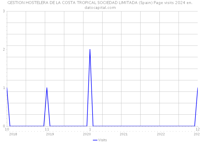 GESTION HOSTELERA DE LA COSTA TROPICAL SOCIEDAD LIMITADA (Spain) Page visits 2024 