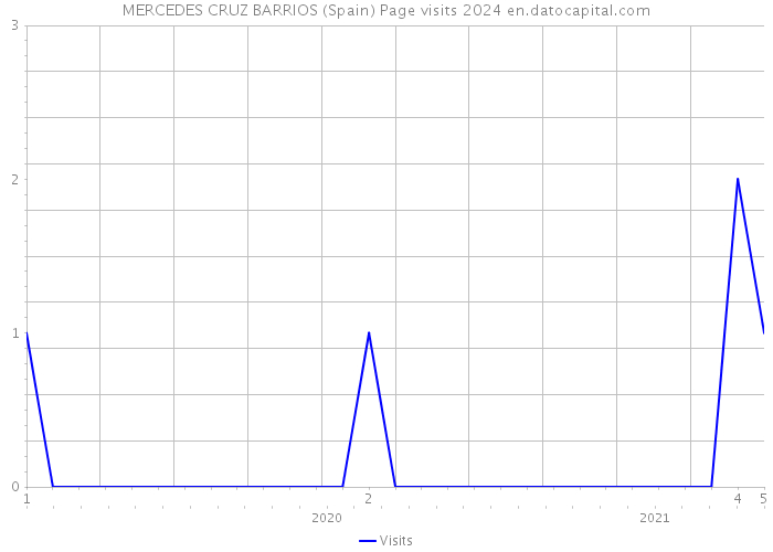 MERCEDES CRUZ BARRIOS (Spain) Page visits 2024 