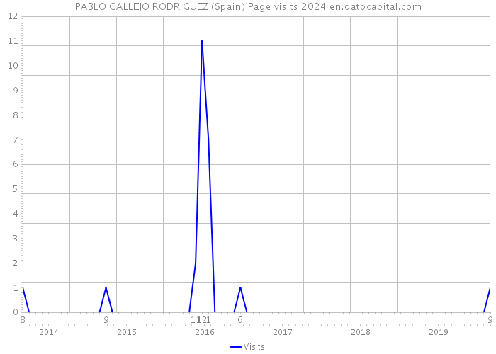PABLO CALLEJO RODRIGUEZ (Spain) Page visits 2024 