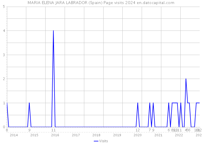 MARIA ELENA JARA LABRADOR (Spain) Page visits 2024 