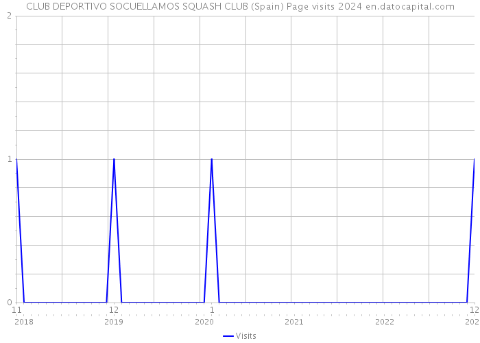 CLUB DEPORTIVO SOCUELLAMOS SQUASH CLUB (Spain) Page visits 2024 