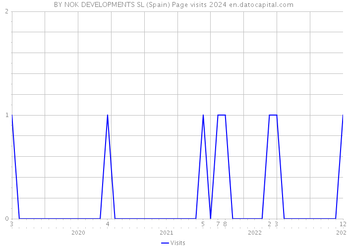 BY NOK DEVELOPMENTS SL (Spain) Page visits 2024 