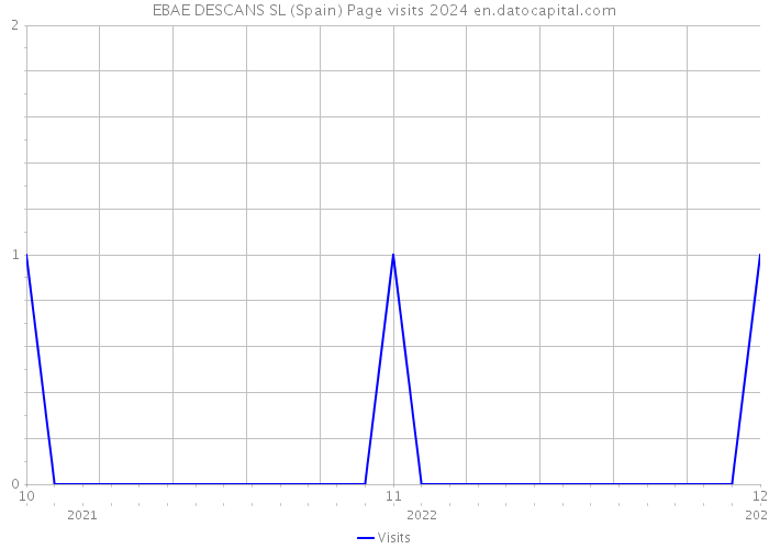 EBAE DESCANS SL (Spain) Page visits 2024 