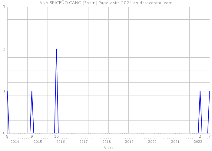 ANA BRICEÑO CANO (Spain) Page visits 2024 