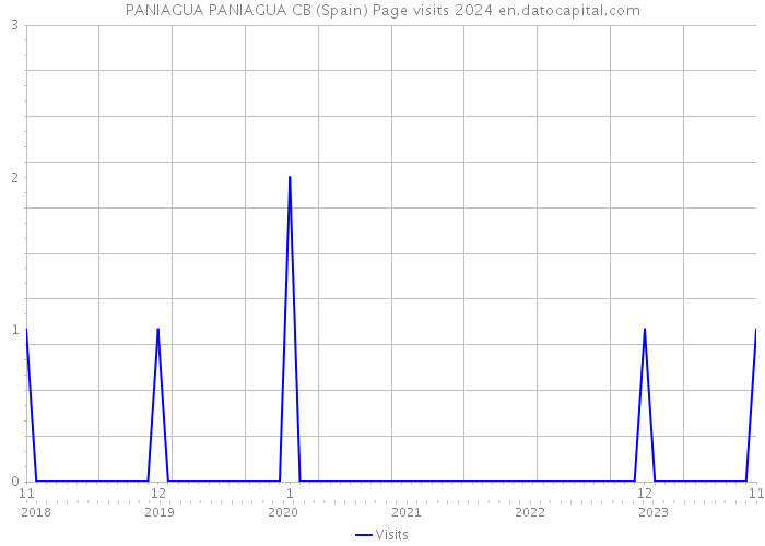 PANIAGUA PANIAGUA CB (Spain) Page visits 2024 